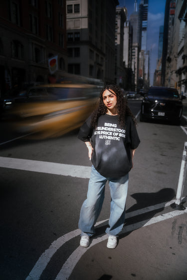 Authentic Tee Black (No Acid Wash) – Premium Streetwear T-Shirt for Men & Women | Heavyweight Cotton Graphic Tee | Casual Oversized Shirt