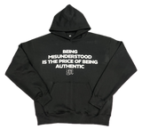 Authentic Hoodie Black – Premium Streetwear Pullover Hoodie for Men & Women, Heavyweight Cotton Fleece Sweatshirt
