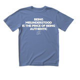 Authentic Tee Blue – Premium Streetwear T-Shirt for Men & Women | Heavyweight Cotton Graphic Tee | Casual Oversized Shirt