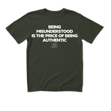Authentic Tee Forest Green – Premium Streetwear T-Shirt for Men & Women | Heavyweight Cotton Graphic Tee | Casual Oversized Shirt