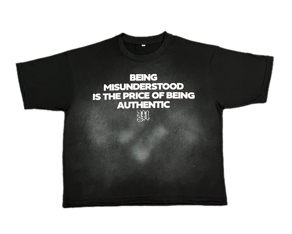 Authentic Tee Black (No Acid Wash)