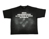 Authentic Tee Black (No Acid Wash) – Premium Streetwear T-Shirt for Men & Women | Heavyweight Cotton Graphic Tee | Casual Oversized Shirt